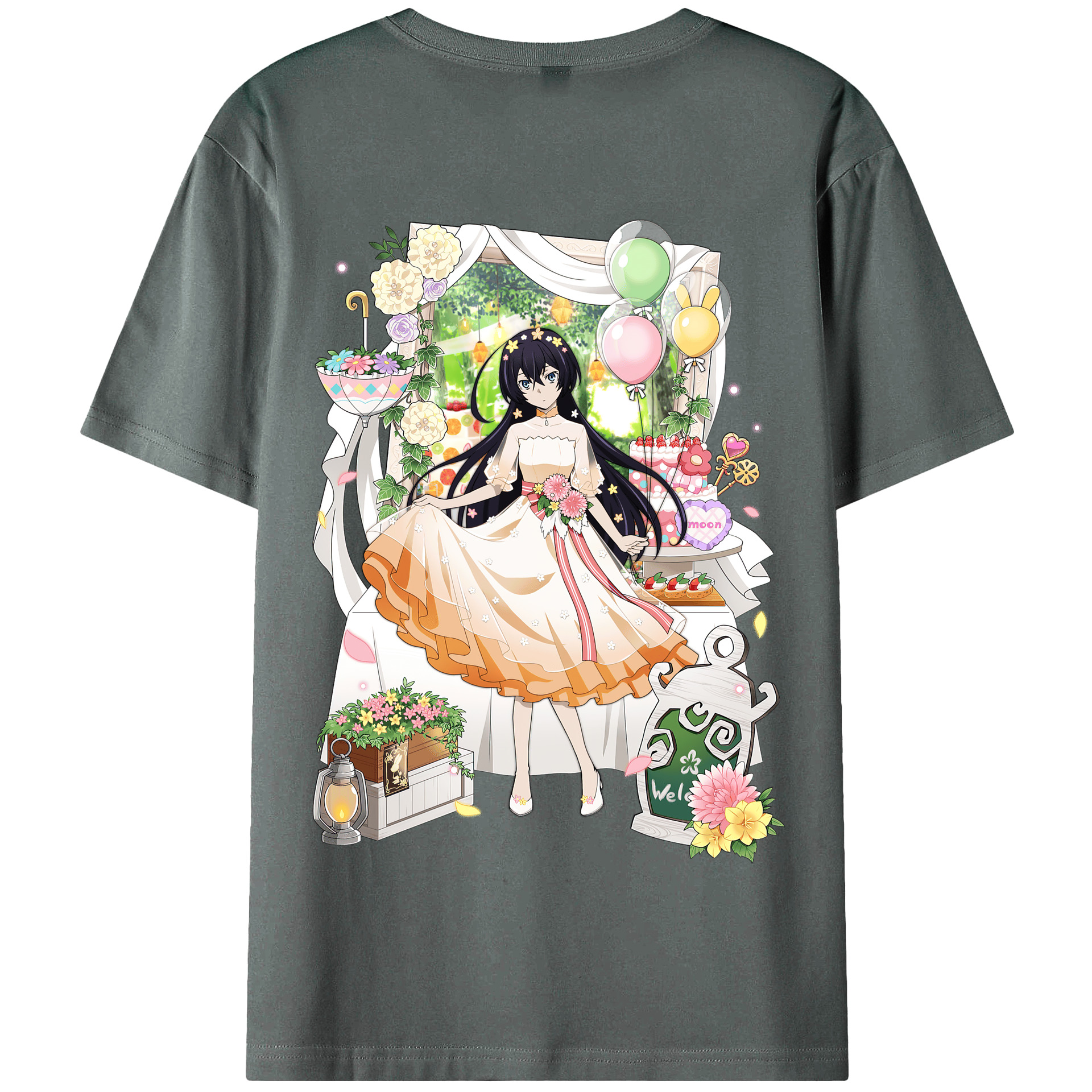 （画像用） 文豪ストレイドッグス Bungo Stray Dogs 綿100％半袖Tシャツ（背面プリント）